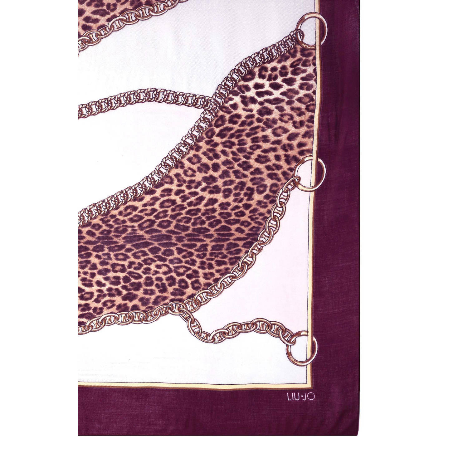 Liu Jo sjaal met all over print Animalier rood