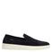 Manfield suède loafers donkerblauw