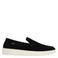 Manfield suède loafers zwart