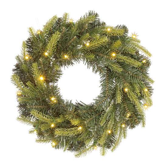 Black Box kerstkransen met verlichting
