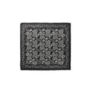sjaal met paisley print zwart