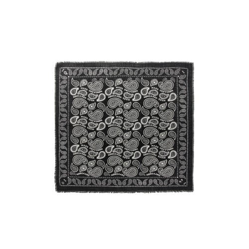 MADS NØRGAARD - COPENHAGEN sjaal met paisley print zwart afbeelding