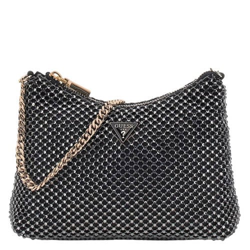 GUESS schoudertas Zalina met strass zwart afbeelding
