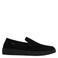 Manfield suède loafers zwart