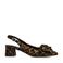Manfield slingback pumps met panterprint cognac/zwart