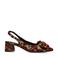 Manfield slingback pumps groen/bordeaux