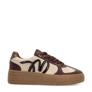 suède sneakers beige/bordeaux