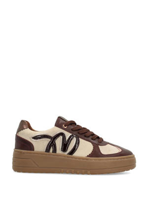 suède sneakers beige/bordeaux