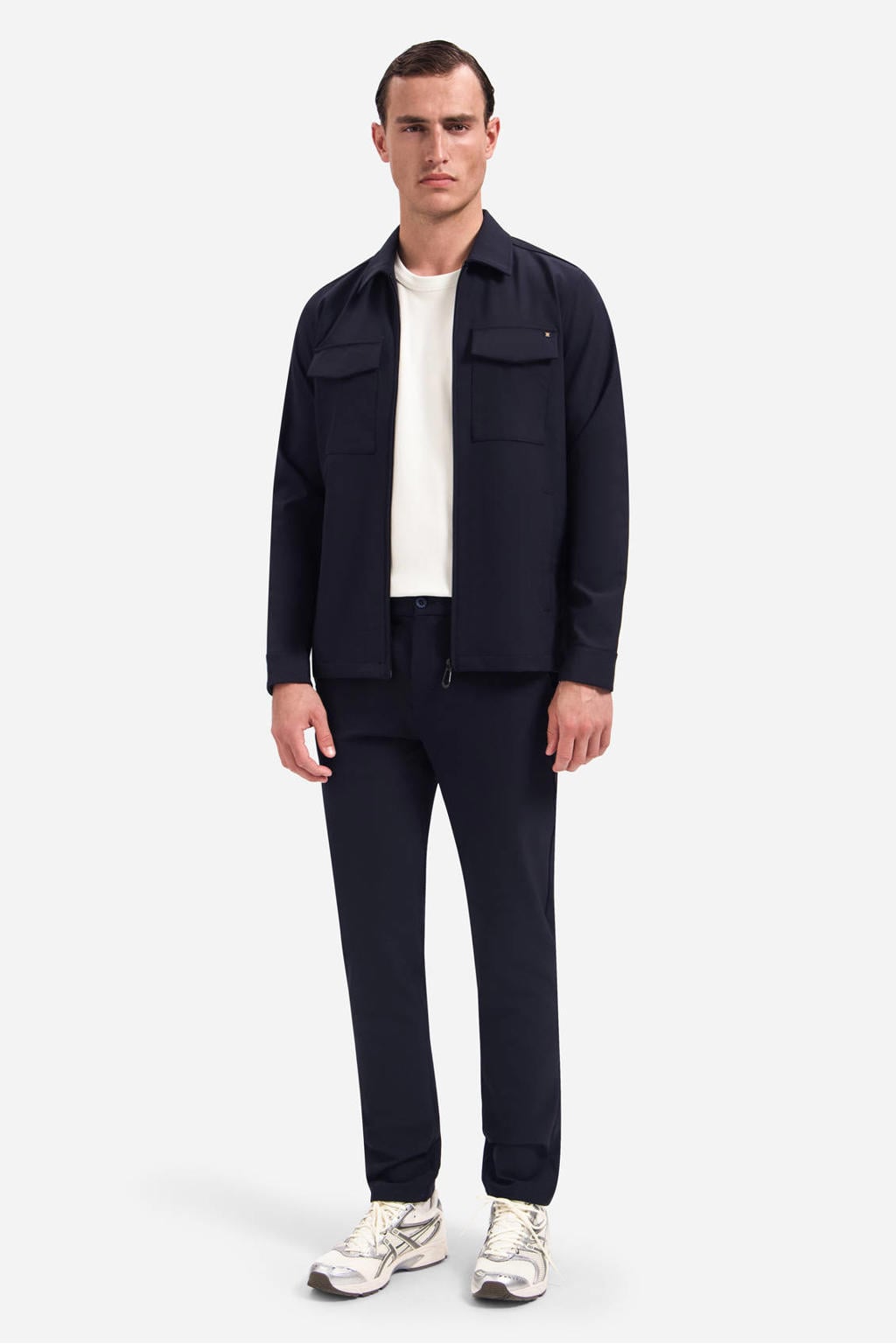 No Excess regular chino donkerblauw