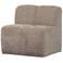 WOOOD WOOOD Mojo Eetbankje 84cm Met Rugleuning - Bouclé - Beige Melange
