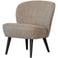 WOOOD Sara Fauteuil - Velvet - Oker - 59x71x70