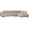 WOOOD Statement Hoekbank Rechts - Ecoleer - Cognac - 77x274x210