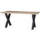WOOOD Tablo Boomstam Tafel met Alkmaar Poot - Eiken - 75x180x90