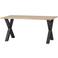 WOOOD WOOOD Tablo Tafel met Alkmaar Poot - Eiken/Metaal - 75x160x90