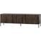 WOOOD WOOOD Bono Gravure TV Meubel - Essen - Bruin - 56x180x46
