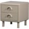 WOOOD WOOOD Rune Ladekast met 2 lades - Metaal - Honinggeel - 45x42x42