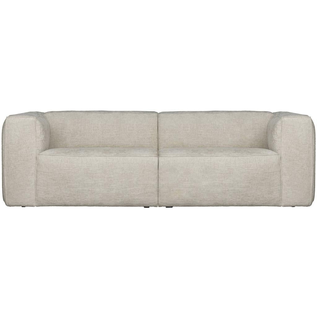 WOOOD WOOOD Bean 3,5-Zits Bank - Ribstof - Travertin - 73x242x96