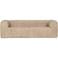 WOOOD Bean 3,5-Zits Bank - Ribstof - Naturel - 73x242x96