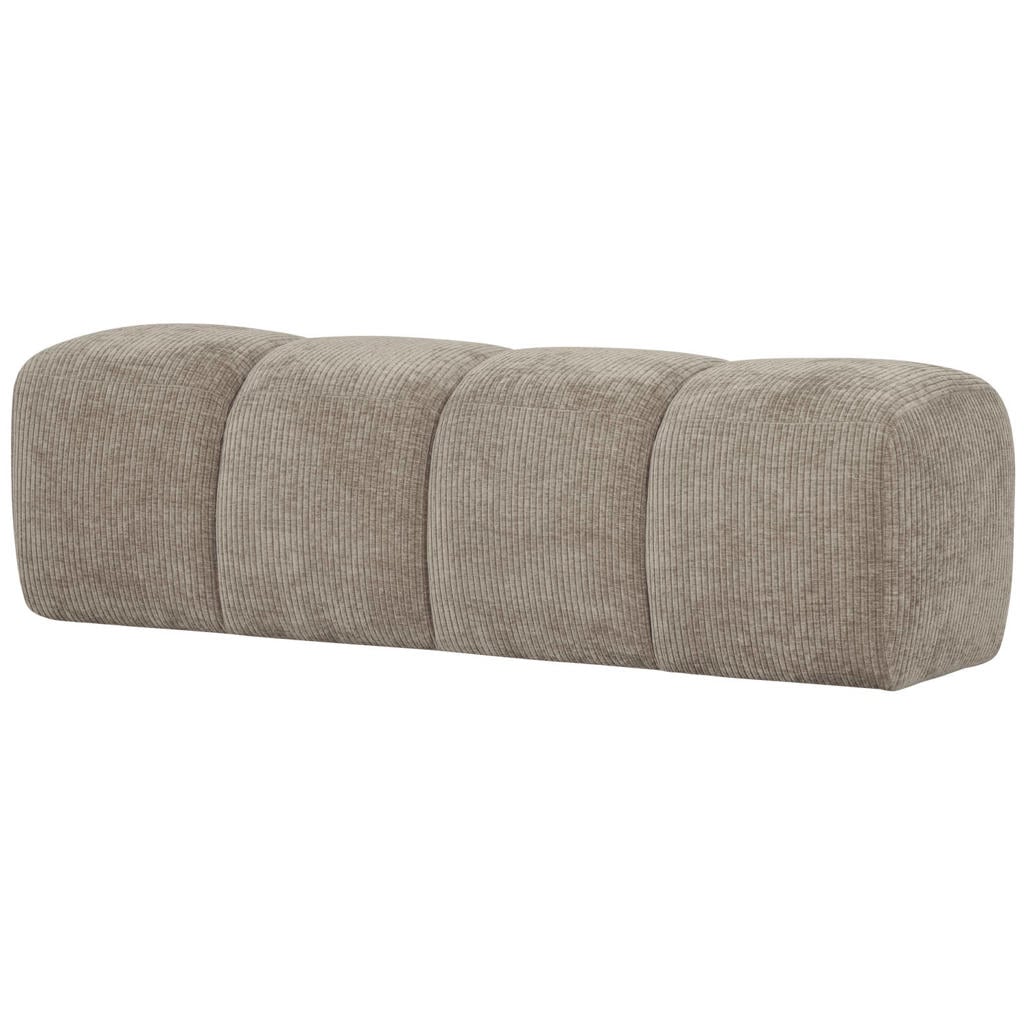 WOOOD Mojo Eetbankje 164 cm Mojo - Bouclé - Beige Melange - 49x164x45
