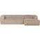 WOOOD WOOOD Bean Hoekbank Rechts - Chenille - Velvet Taupe - 73x305x175