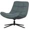 WOOOD WOOOD Maudi Draaifauteuil - Polyester - Blue Stone - 84x74x86