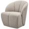 WOOOD WOOOD Mojo Draaifauteuil - Ribstof - Ecru - 75x68x77