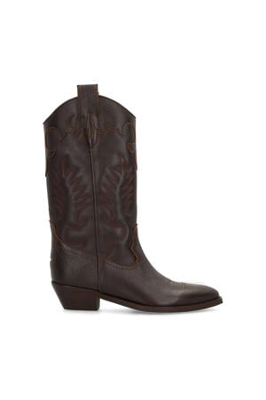 leren cowboylaarzen bruin