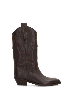 leren cowboylaarzen bruin