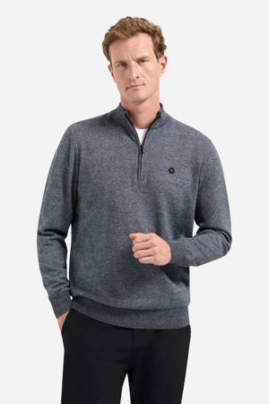 pullover fijn gebreid blauw