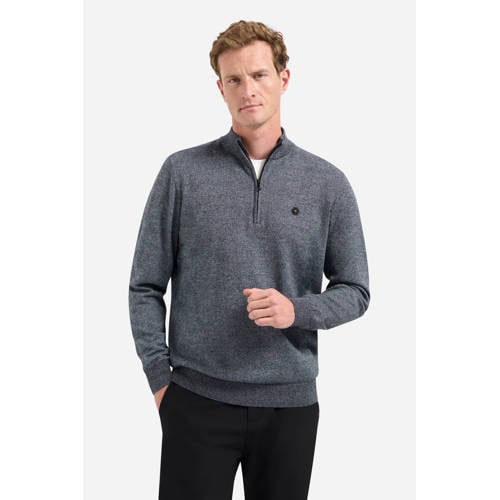 No Excess pullover fijn gebreid blauw afbeelding