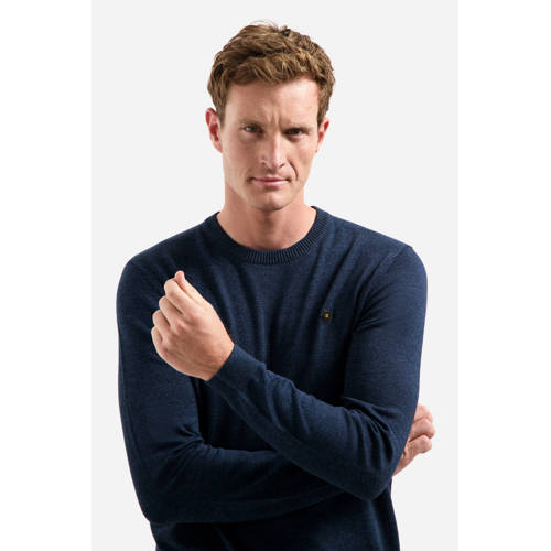 No Excess pullover fijn gebreid donkerblauw afbeelding