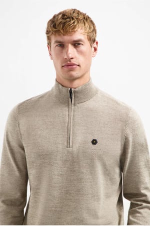 pullover fijn gebreid beige