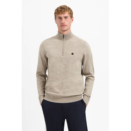 No Excess pullover fijn gebreid beige afbeelding