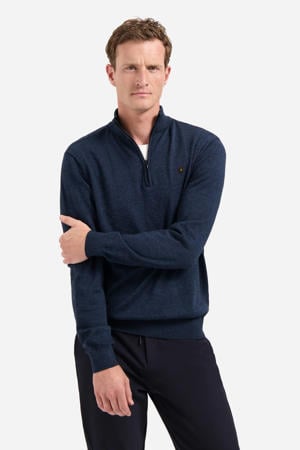 pullover fijn gebreid donkerblauw
