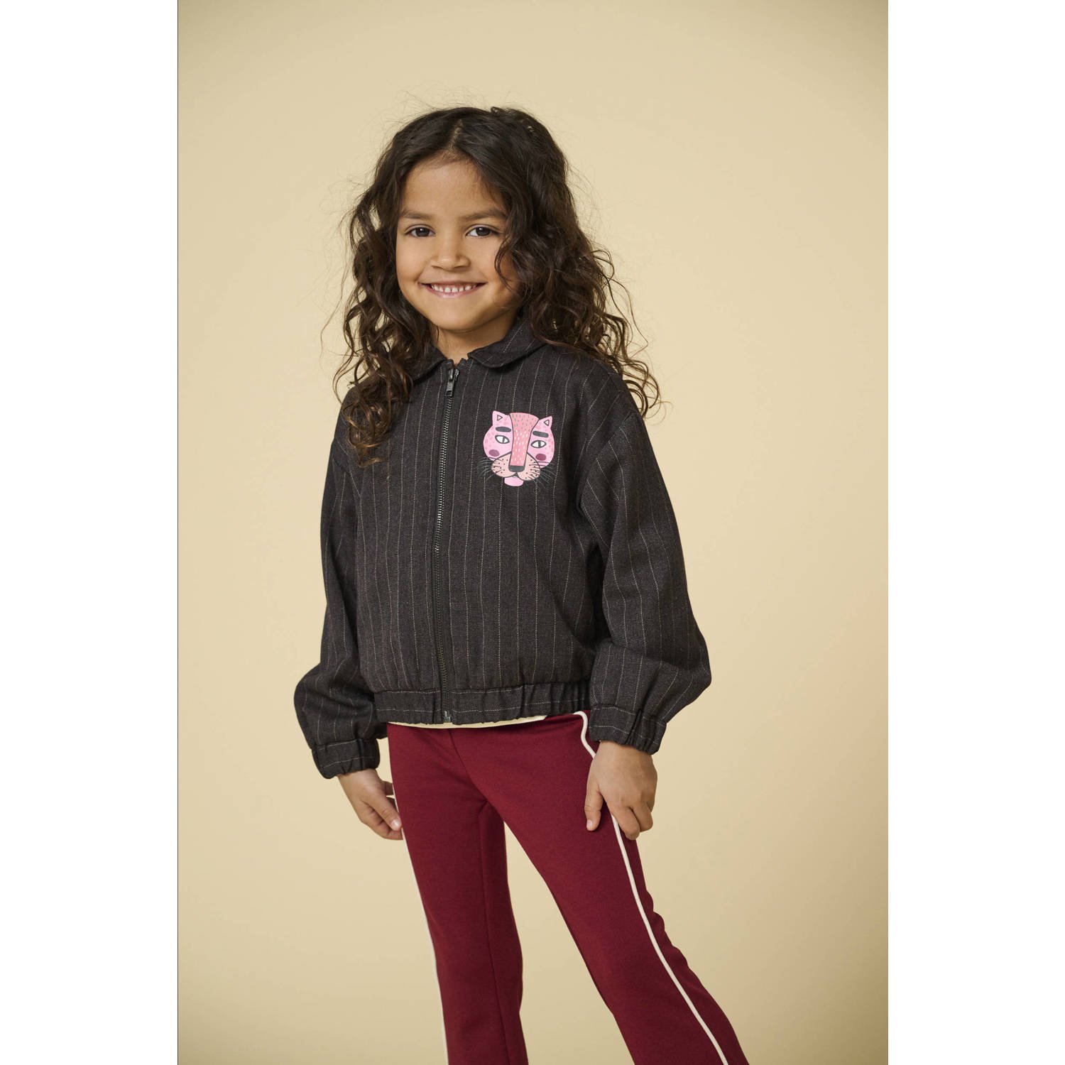 ONLY KIDS MINI flared legging donkerrood