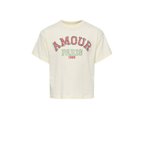 KIDS ONLY MINI T-shirt ecru afbeelding