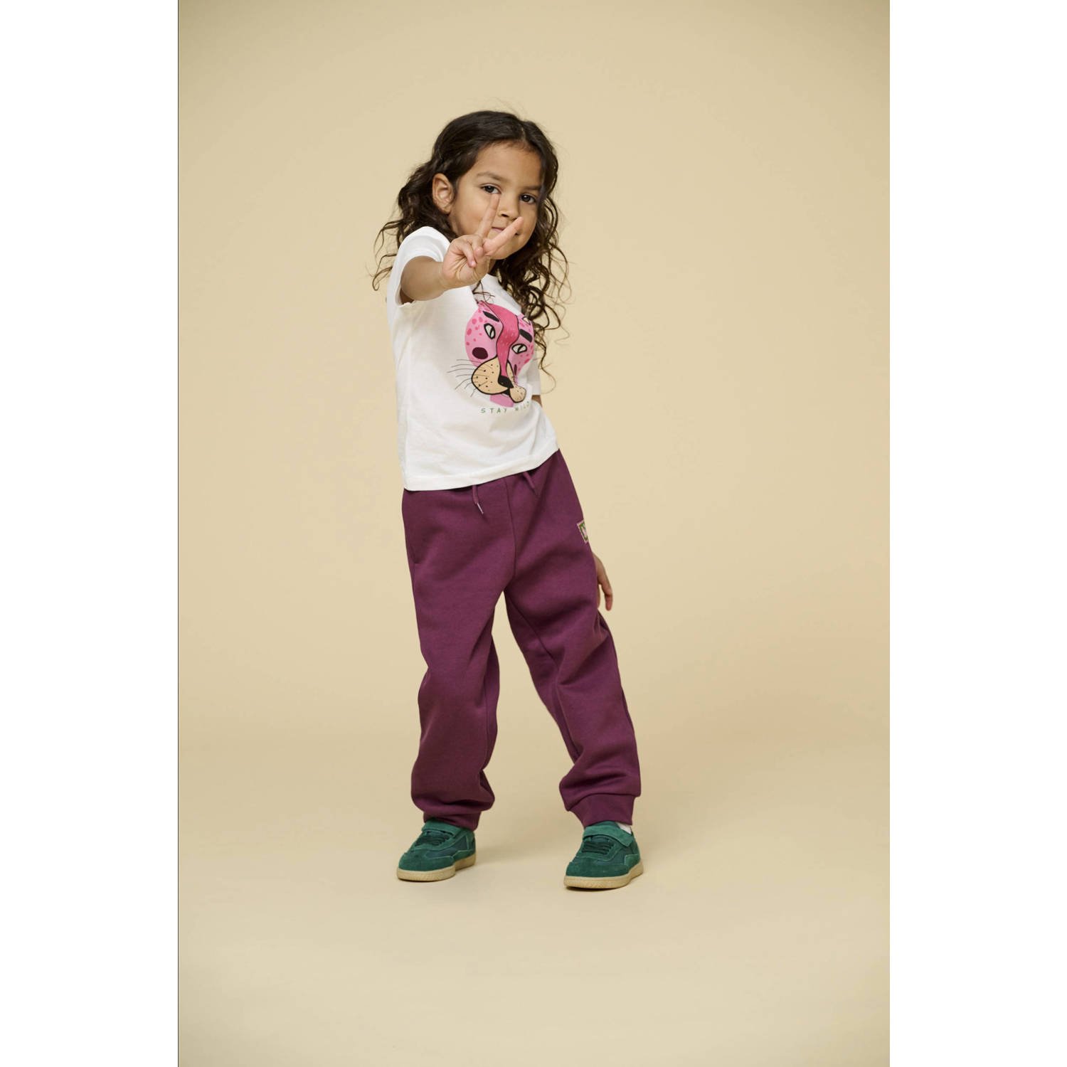 ONLY KIDS MINI joggingbroek paars