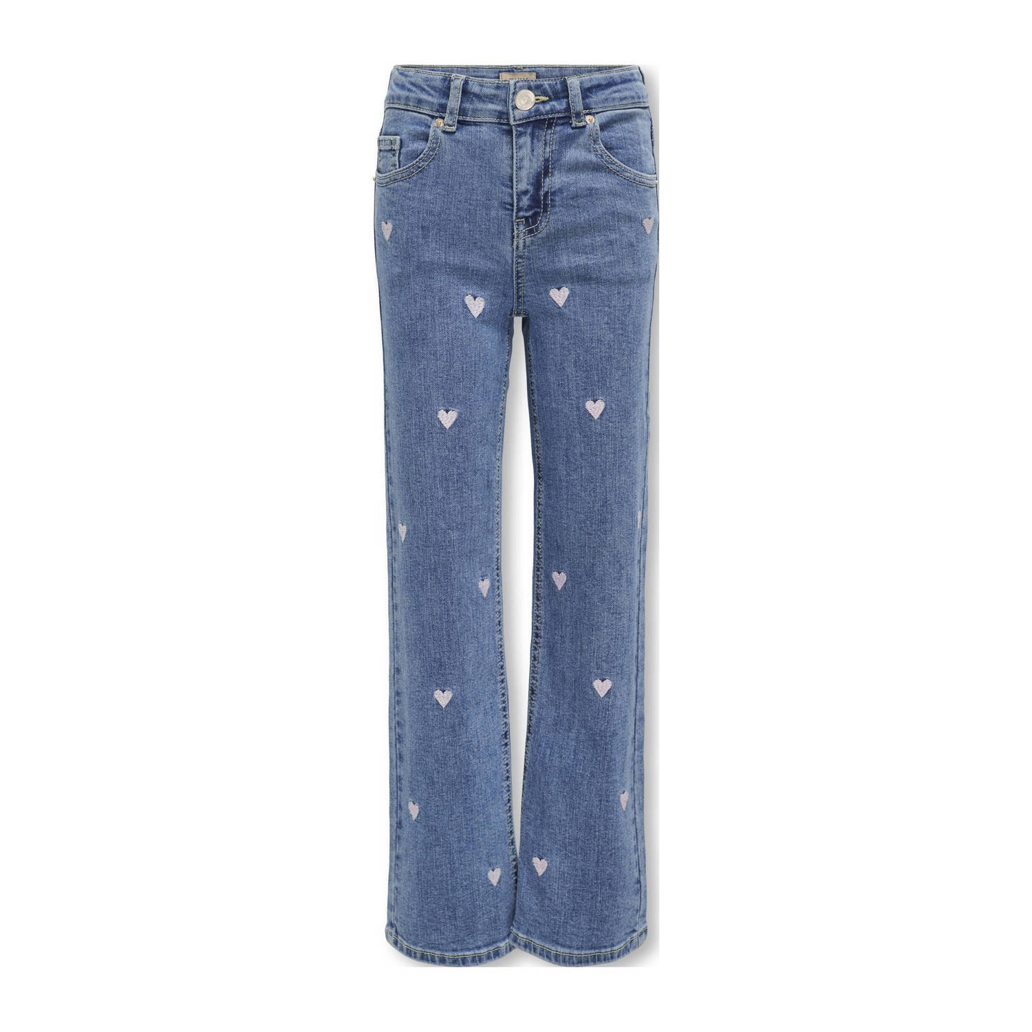 ONLY KIDS MINI wide leg jeans light blue denim