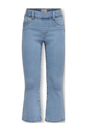 flared jeans medium blue denim