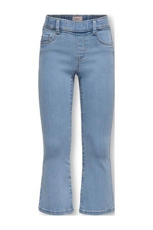 flared jeans medium blue denim