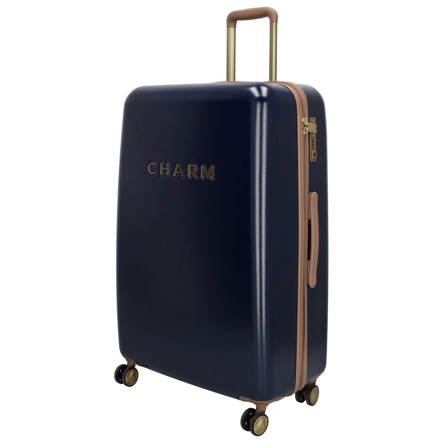Charm trolleyset set van 2 donkerblauw