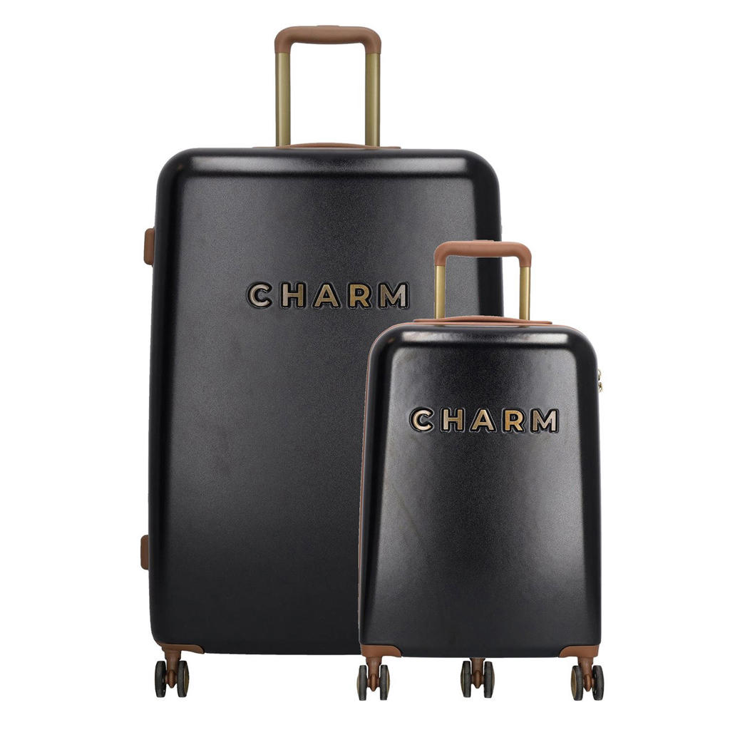 Charm London trolleyset - zwart (set van 2)