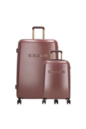trolleyset - bordeauxrood (set van 2)