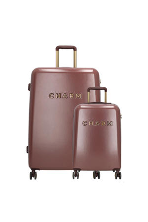 trolleyset - bordeauxrood (set van 2)