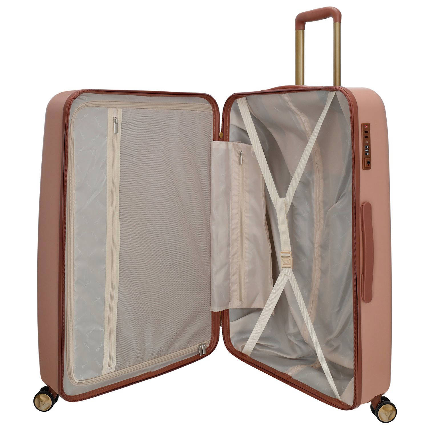 Charm trolleyset set van 2 roze