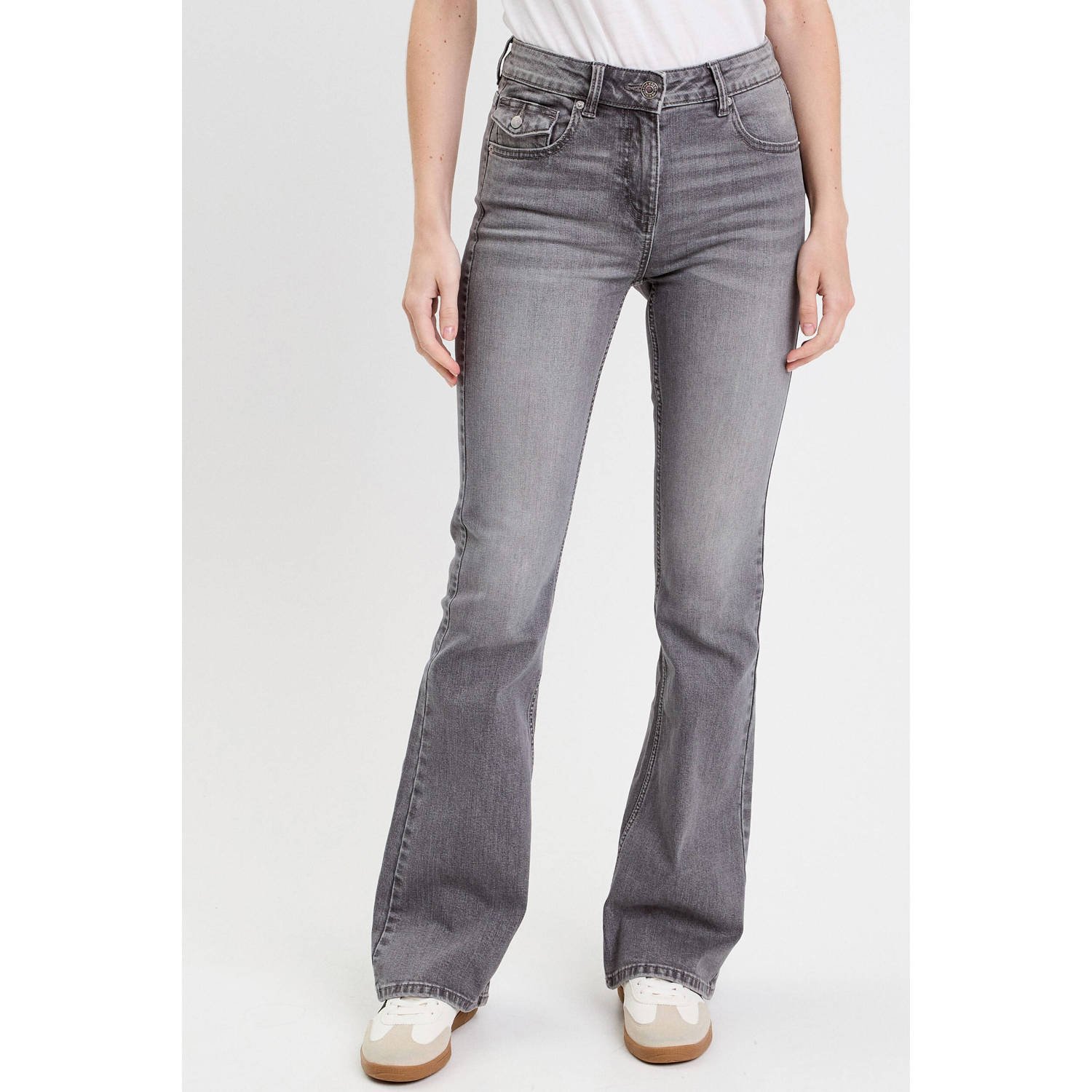 Cache bootcut jeans grey denim