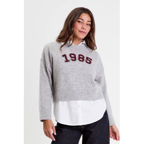 Cache Cache gebreide trui lichtgrijs afbeelding