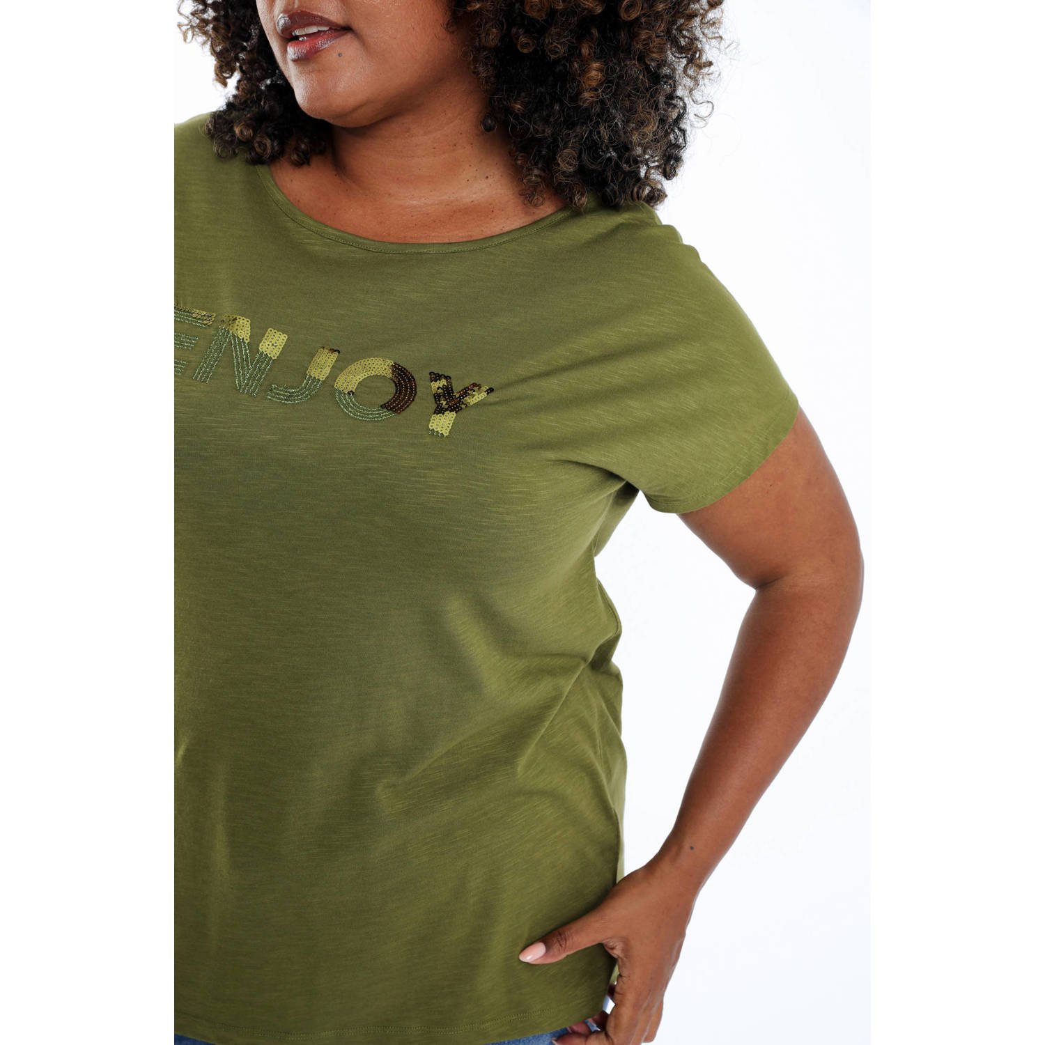 Paprika T-shirt olijfgroen