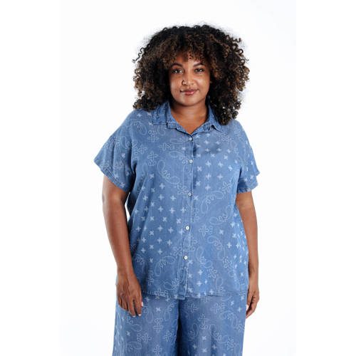 Paprika blouse blauw afbeelding