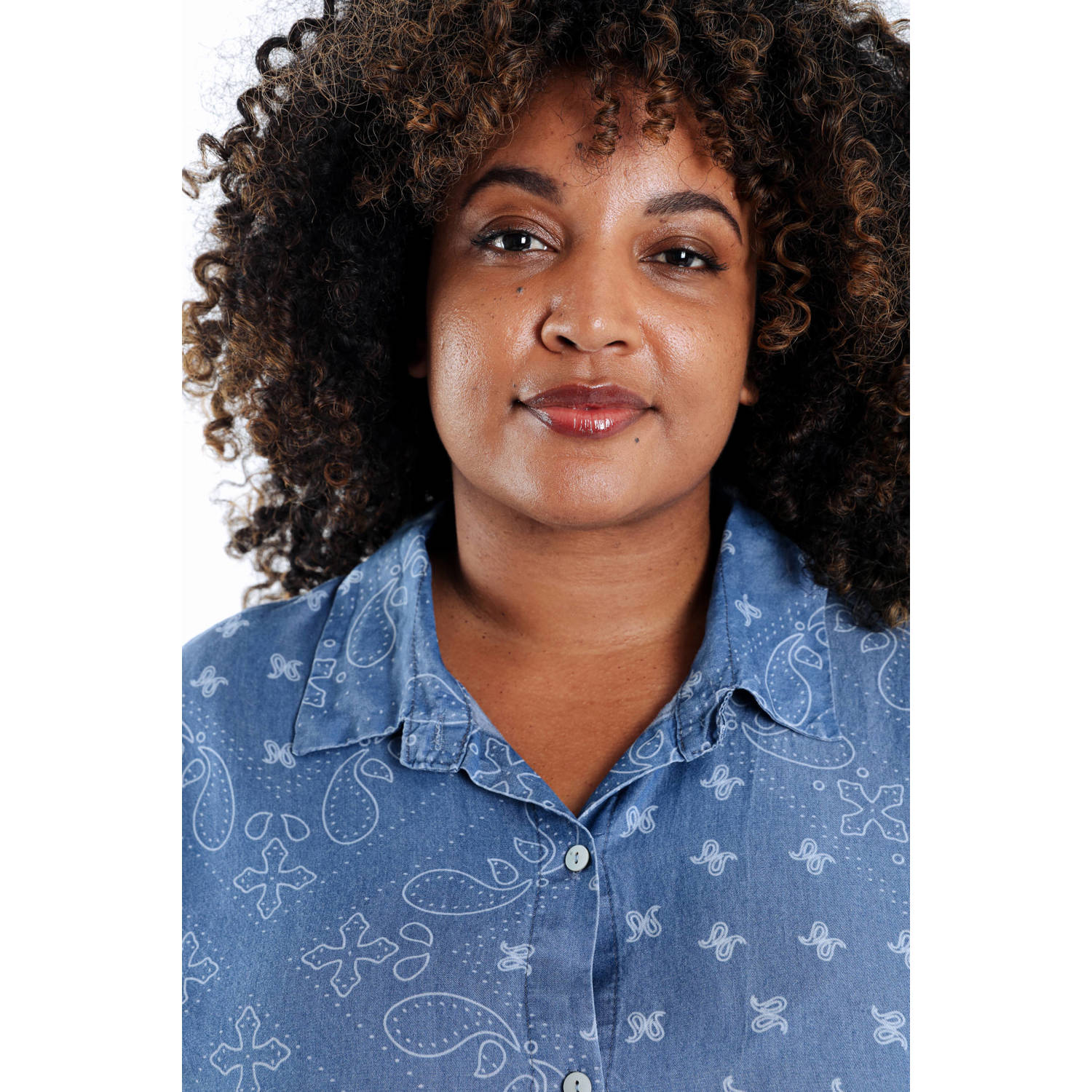 Paprika blouse blauw